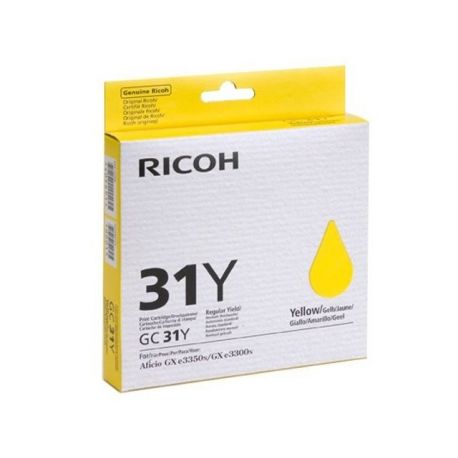 Cartouche Ricoh GC-31Y Jaune 1750 Pages Cartouche Ricoh GC-31Y Jaune 1750 Pages
