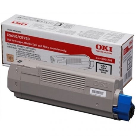 Toner Oki C5650 Noir 8000 Pages Toner Oki C5650 Noir 8000 Pages