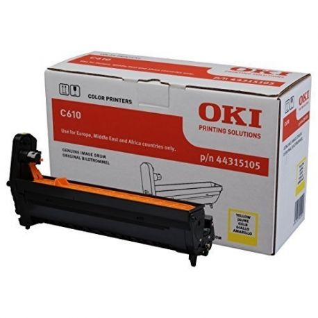 Tambour Oki C610 - 44315105 - Jaune 20000 Pages