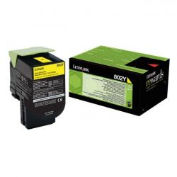 Toner Lexmark 80C20Y0 Pour CX310 Jaune 1000 Pages