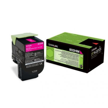 Toner Lexmark 80C2HM0 Pour CX410 Magenta 3000 Pages Toner Lexmark 80C2HM0 Pour CX410 Magenta 3000 Pages