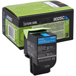 Toner Lexmark 80C2SC0 Pour CX310 Cyan 2000 Pages