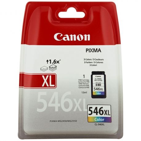 Cartouche Canon CL-546 XL Couleurs 13ML Cartouche Canon CL-546 XL Couleurs 13ML