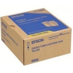 Toner Epson C13S050606 Pour C9300 - Pack de 2 - Jaune 7500 Pages