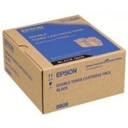 Toner Epson C13S050609 Pour C9300 - Pack de 2 - Noir 6500 Pages