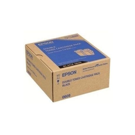 Toner Epson C13S050609 Pour C9300 - Pack de 2 - Noir 6500 Pages Toner Epson C13S050609 Pour C9300 - Pack de 2 - Noir 6500 Pages