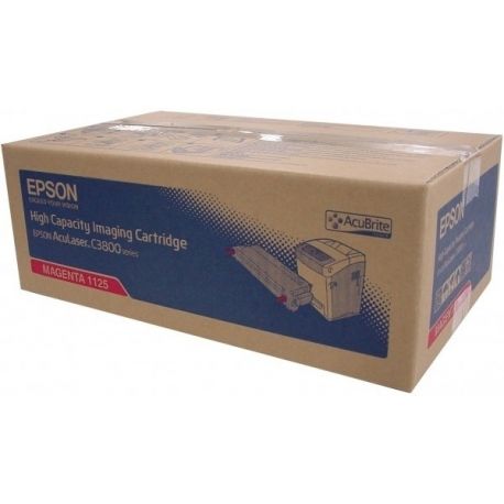 Toner Epson C13S051125 Pour C3800 Magenta 9000 Pages Toner Epson C13S051125 Pour C3800 Magenta 9000 Pages