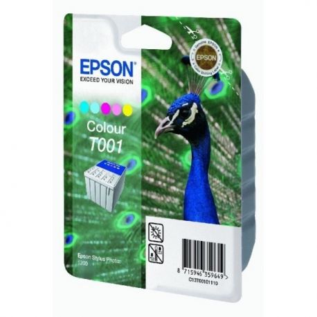 Cartouche Epson T001 STYLUS1200 Couleurs 220 Pages