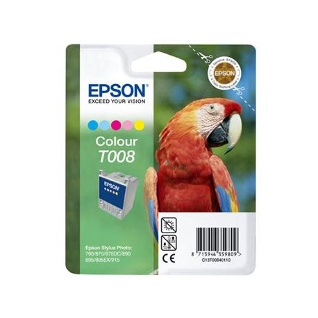 Cartouche Epson T008 STYLUS780 Couleurs 220 Pages Cartouche Epson T008 STYLUS780 Couleurs 220 Pages