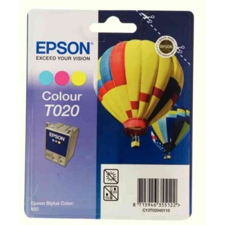 Cartouche Epson T020 STYLUS880 Couleurs 300 Pages Cartouche Epson T020 STYLUS880 Couleurs 300 Pages