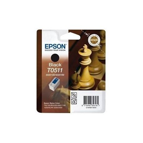 Cartouche Epson T0511 Stylus 1160 Noire 900 Pages Cartouche Epson T0511 Stylus 1160 Noire 900 Pages