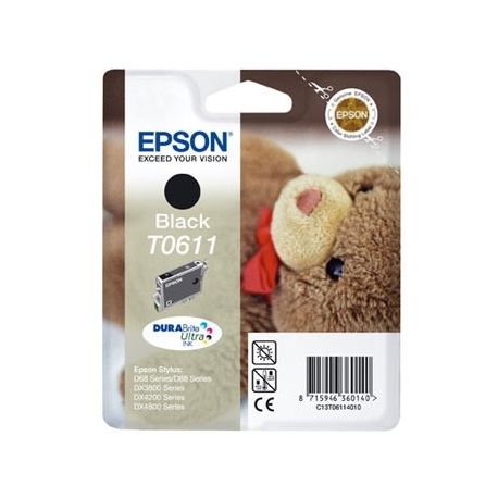 Cartouche Epson T0611 Stylus 3800 Noire 250 Pages