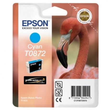 Cartouche Epson T0872 Stylus R1900 Cyan 650 Pages