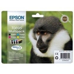 Cartouche Epson T0895 - Pack de 4 - Noire et Couleurs 3ML
