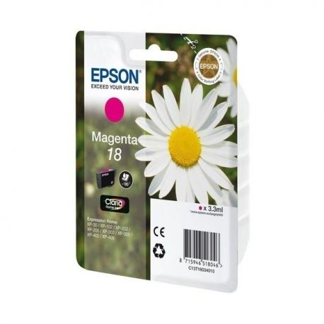 Cartouche Epson 18 Magenta 180 Pages Cartouche Epson 18 Magenta 180 Pages