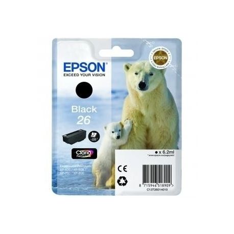 Cartouche Epson 26 Noire 220 Pages