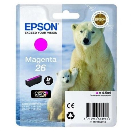 Cartouche Epson 26 Magenta 300 Pages Cartouche Epson 26 Magenta 300 Pages